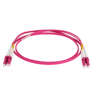 Патч-корд оптический LANMASTER, дуплексный, LC/UPC-LC/UPC, OM4, LSZH, 2 мм